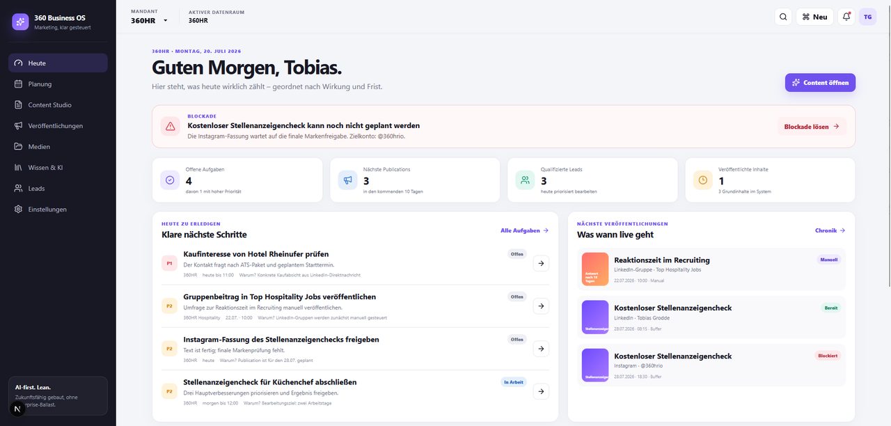 Screenshot 360 Business OS