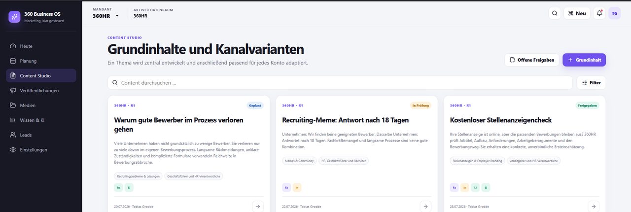 Content Studio – 360 Business OS