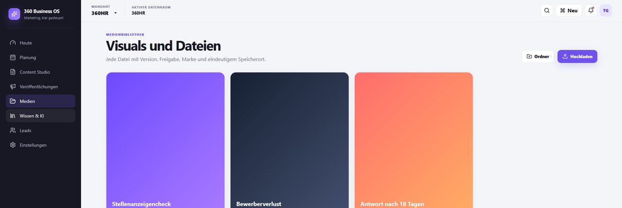 Medien · Visuals – 360 Business OS