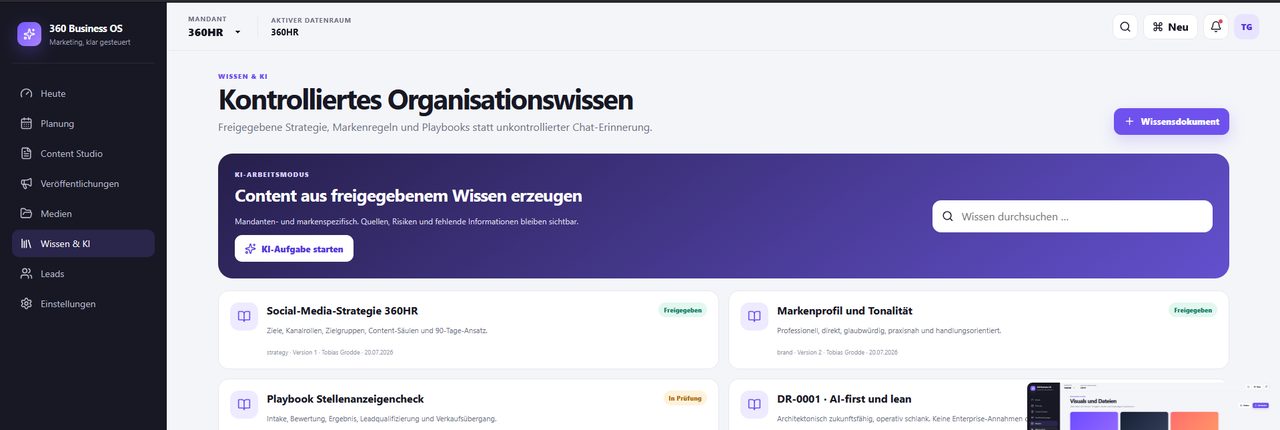 Wissen & KI – 360 Business OS
