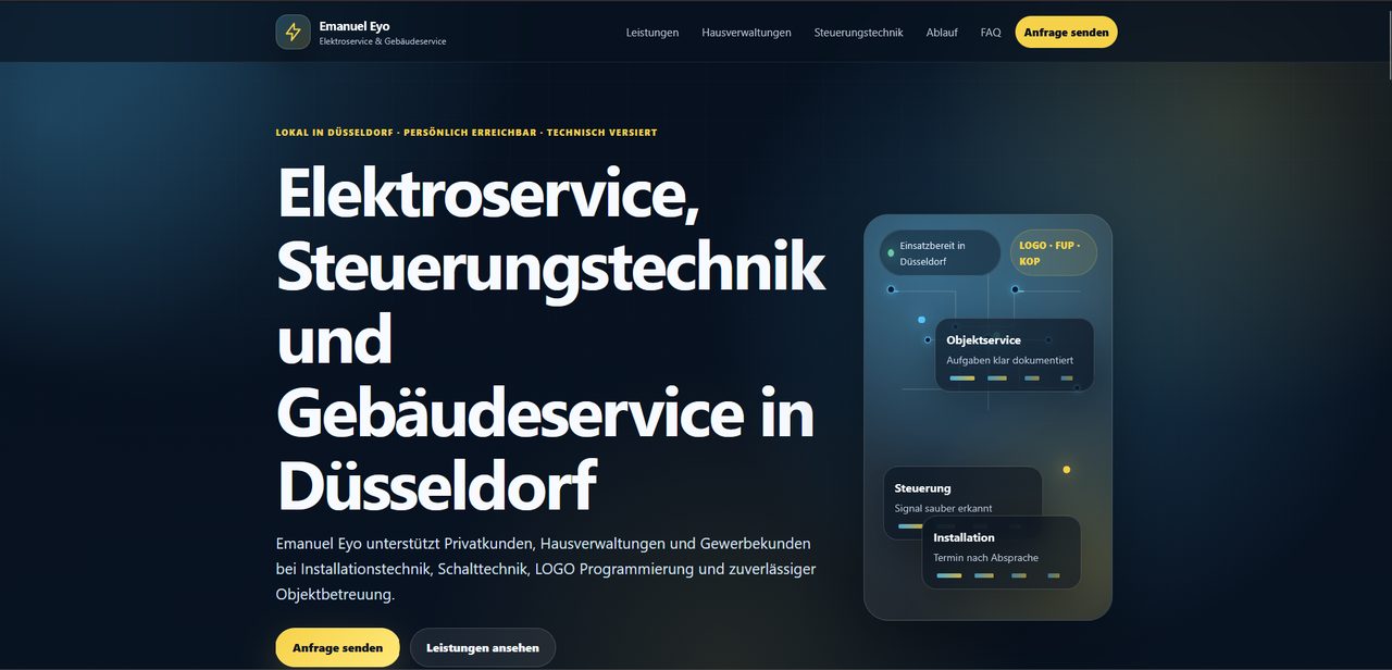 Screenshot Elektriker