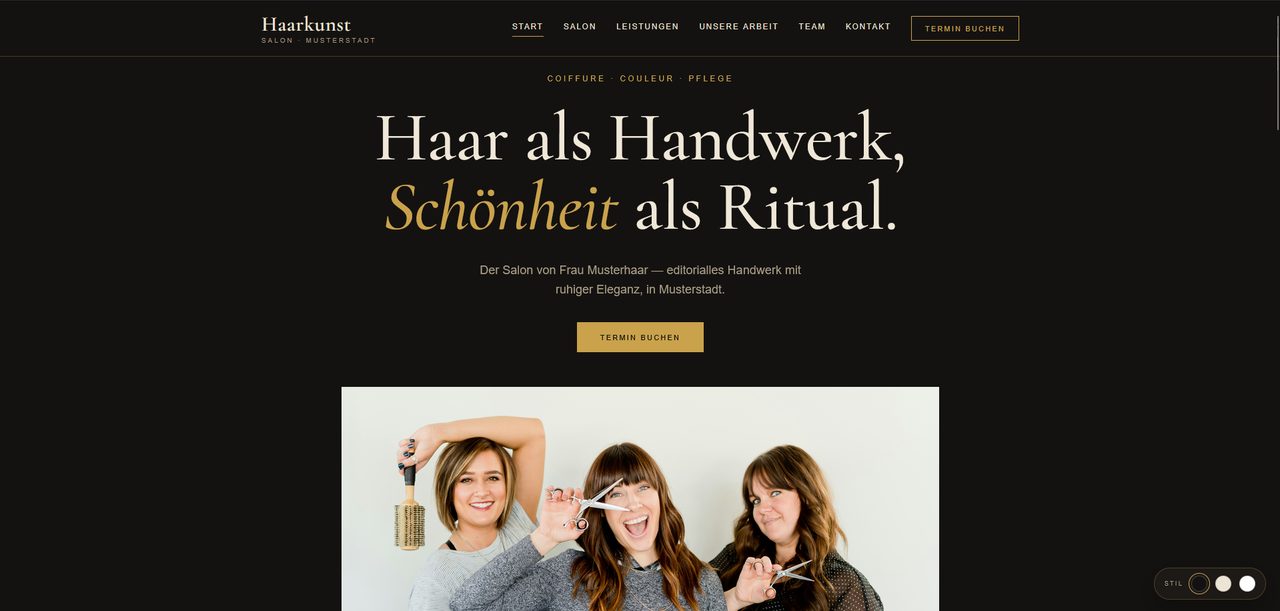 Screenshot Frisör