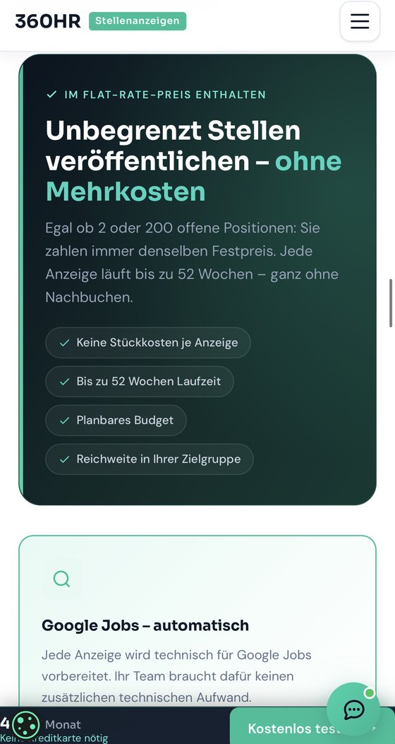 Flat Rate (mobil) – 360hr.io