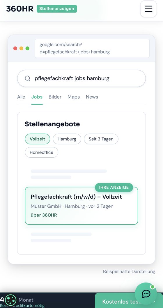 Google Jobs (mobil) – 360hr.io