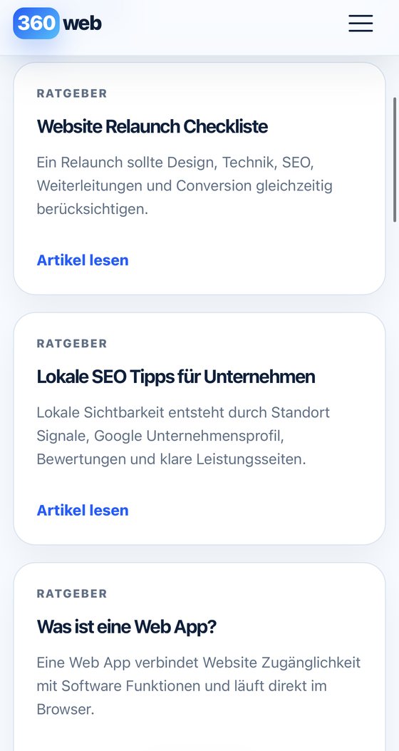 Ratgeber (mobil) – 360web.info