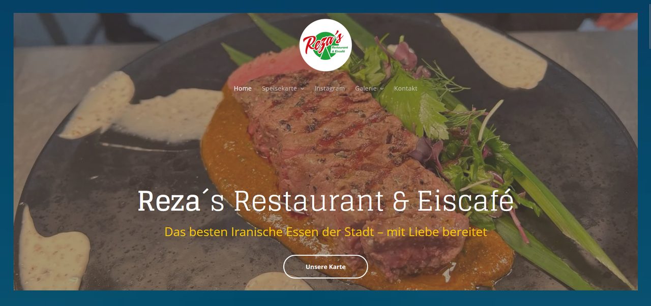 Screenshot Reza's Eiscafe & Restaurant